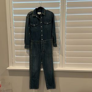 Pre-owned Current/Elliott denim jumpsuit. Size 0. Super cute.